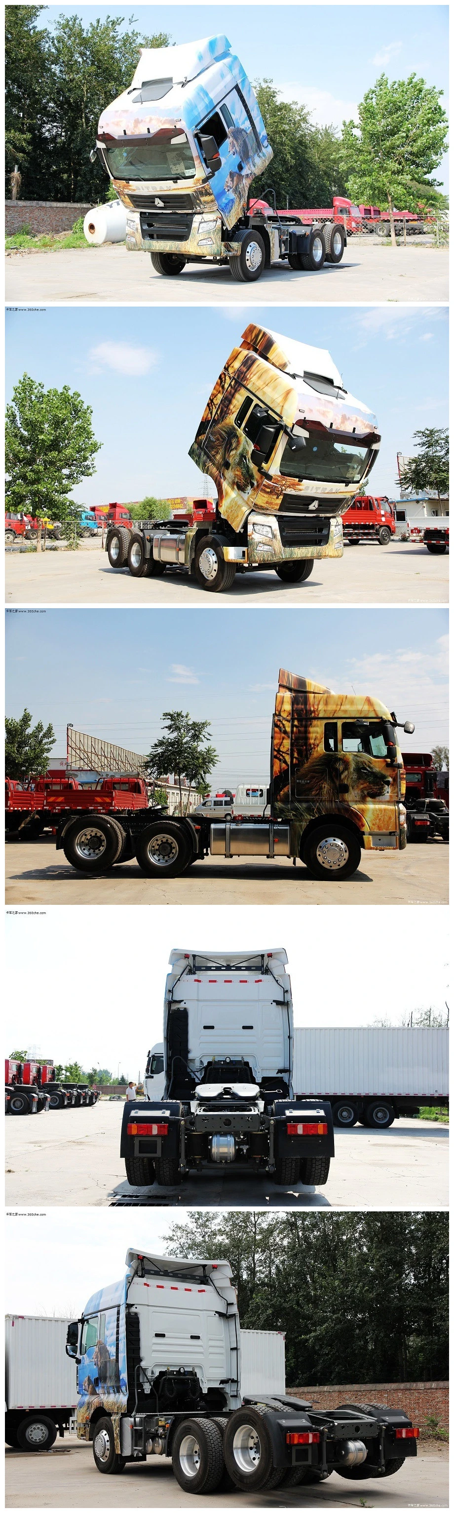 China Factory Price 6X4 420HP Terminal Tractor Truck Head