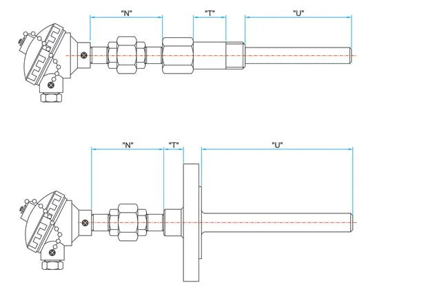 Thermocouple Simulators and Rtd Simulators Mineral Insulated Rtd Sensor with Thermowell