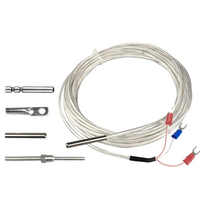 Temperature Sensor Rtd PT100 SS304 Probe with 1000mm PTFE Cable Thermal Resistance PT100 Rtd